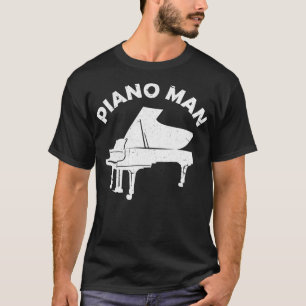 Camiseta Piano Man Engraçado Pianista Pianista Piano Mu