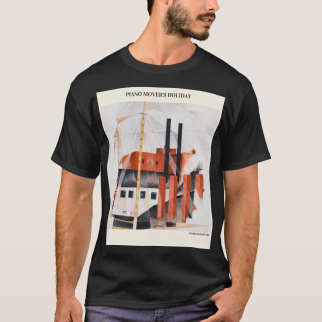 Camiseta PIANO MOVER'S HOLIDAY by CHARLES DEMUTH , Abstrato (Frente)
