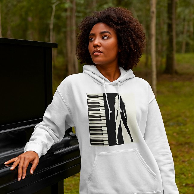 Camiseta Piano Mulher (Criador carregado)