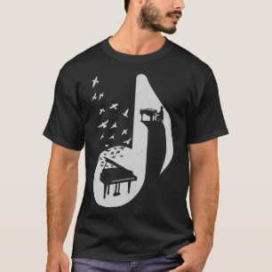 Camiseta Piano Musical