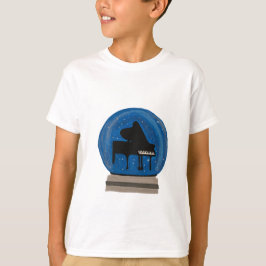 Camiseta Piano num globo de neve