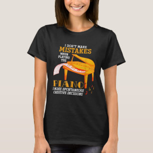 Camiseta Piano Pianista Engraçado Orquestra Musical do Pres