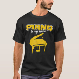 Camiseta Piano Pianista Engraçado Presente Música Clássica