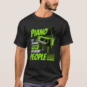 Camiseta Piano Pianista Música Teclado Músico Citação Brinc
