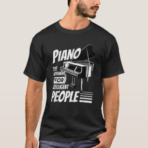 Camiseta Piano Pianista Músico Teclado Musical Cote Gag Ou