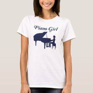 Camiseta Piano Piano Pianista - Garotas Presentes