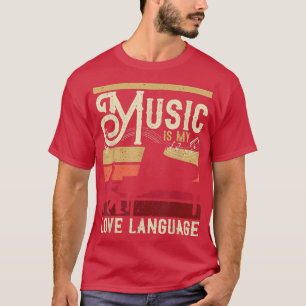 Camiseta Piano Player Music É Minha Língua De Amor Para Pia