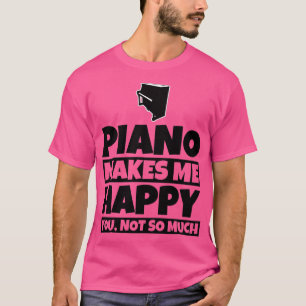 Camiseta Piano Player Oferece Humor Musical Engraçado Piano
