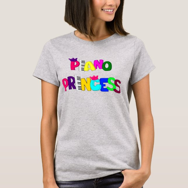 Camiseta Piano Princess (Frente)