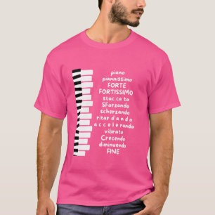 Camiseta Piano Professor Musical Lover Músico Piano Player 