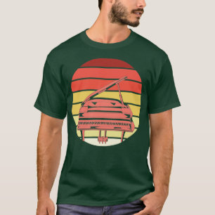 Camiseta Piano Vintage - Pianista de Instrumento Musical