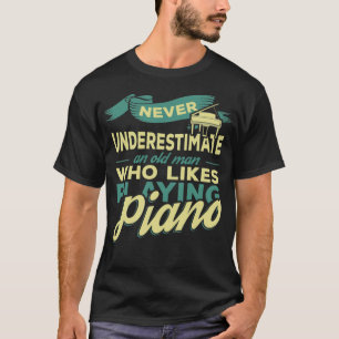 Camiseta Piano Vovô fazenda animal espiritual