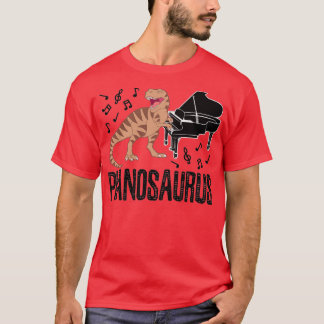 Camiseta Pianossauro Dinossauro Piano