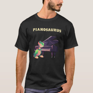 Camiseta Pianossauro Kid Piano Player Dino
