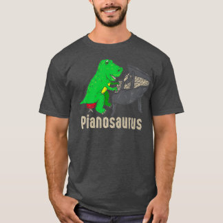 Camiseta Pianossauro Piano Dinossaur Percussion Music
