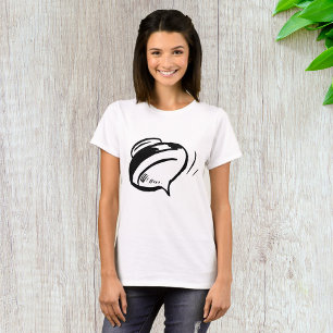 Camiseta Pião Antigo Giratório Clássico de Meados do Século