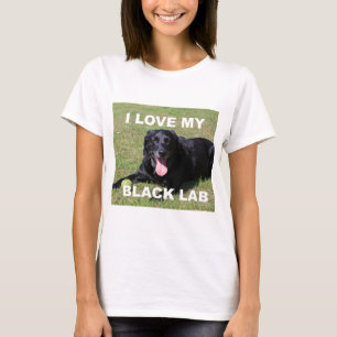 Camiseta pic de amor de laboratório preto