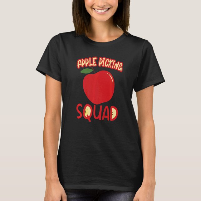 Camiseta Pic De Maçã De Maçã De Outono Correspondente (Frente)