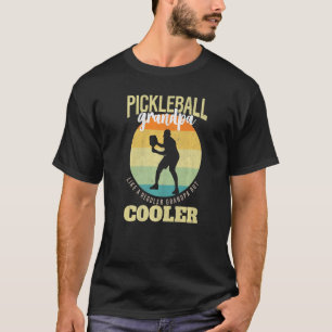 Camiseta Pic do Jogador de Paddleball do Avô de Bateria de