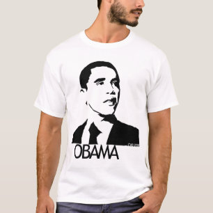 Camiseta PIC tirado mão de Barack Obama