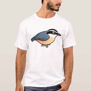 Camiseta Pica-pau-cinzento de peito encarnado