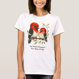 Camiseta Pica-pau-de-cabeça-vermelha