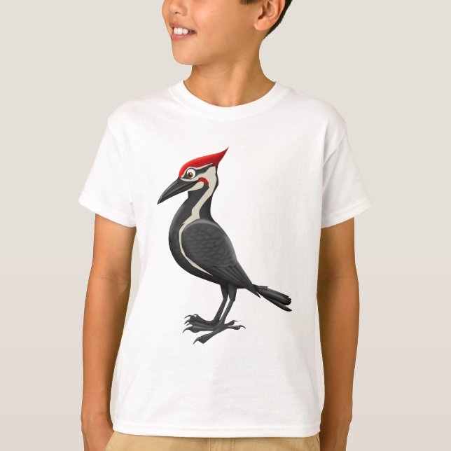 Camiseta Pica-pau de Pileated (Frente)