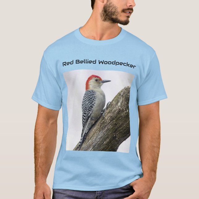 Camiseta Pica-pau-rosa (Frente)