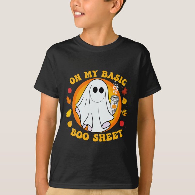 Camiseta Picada de abóbora Lateral Queda Básica de Diversão (Frente)