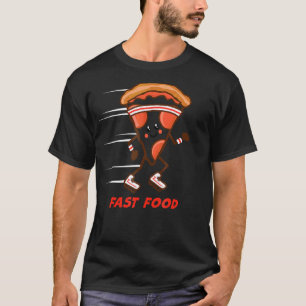 Camiseta Picada rápida de Comida que rola tênis de banda la