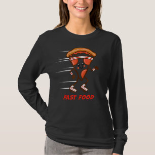 Camiseta Picada rápida de Comida que rola tênis de banda la