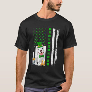 Camiseta Picante de Dia de São Patrício do Cão Pitbull