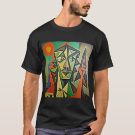 Camiseta Picasso abstrato art man design