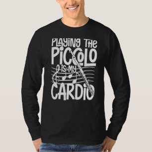Camiseta Piccolo Instrumento Música Flute Player Principian