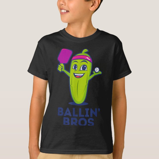 Camiseta Pickle Ballin' Bros - Oferece Amigos, Irmãos Ou (Frente)