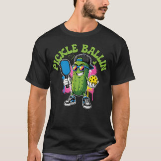 Camiseta Pickle Ballin - Remo de Jogador de Pickleball