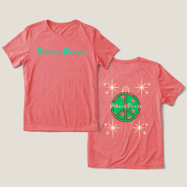 camiseta pickle paz natal bola (Design Frente e Verso)