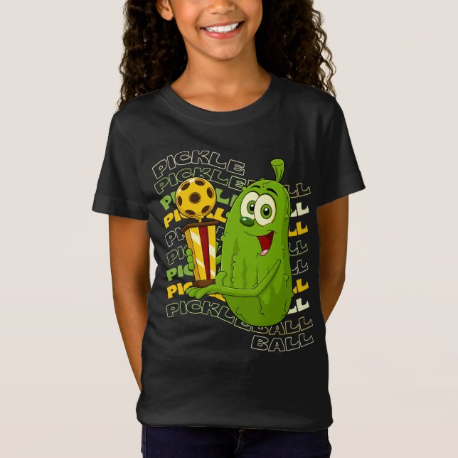 Camiseta Pickle Power! Crianças de Bateria-Picelbola (Frente)