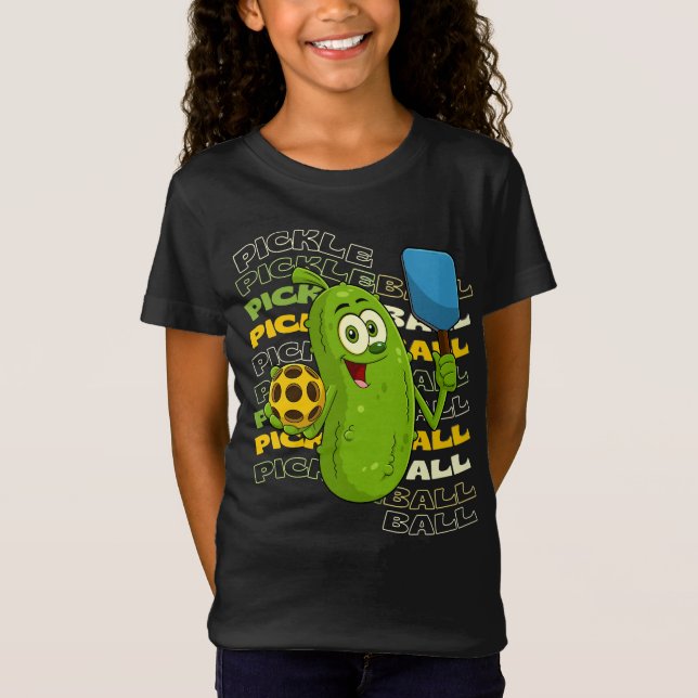 Camiseta Pickle Power! Crianças de Bateria-Picelbola (Frente)