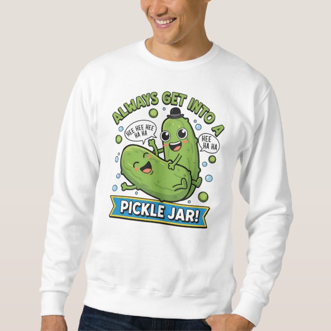 Camiseta Pickle Trouble – Piada de Desenho Animado (Frente)