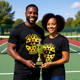 Camiseta Pickleball amarelo Ninja