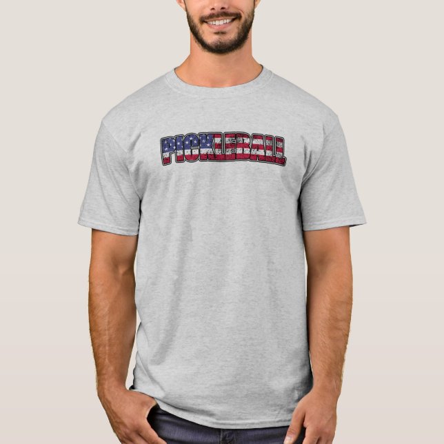 Camiseta Pickleball American Flag (Frente)