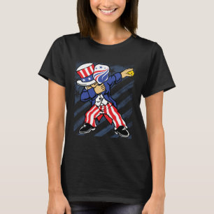 Camiseta Pickleball Bandeira Americana 4 de Julho Tio Sam D