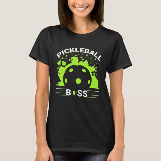Camiseta Pickleball Boss  Player Humor (Frente)