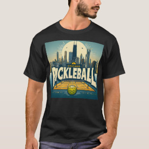 Camiseta Pickleball Chicago Skyline