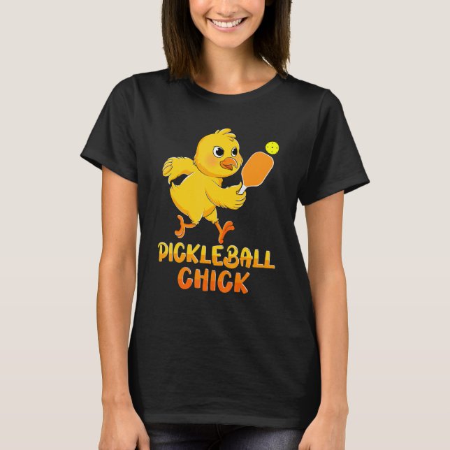 Camiseta Pickleball Chick Pickle Ball  For Player Boys (Frente)