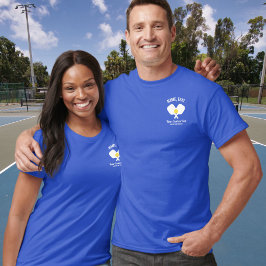 Camiseta Pickleball Club Paddle, Ball, Número de Nome nas t