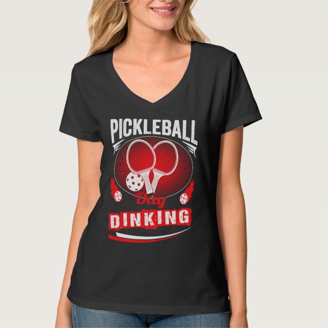 Camiseta Pickleball Day Dinking Motivational Pickleball Squ (Frente)