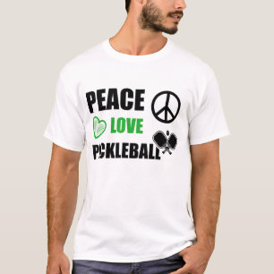 Camiseta Pickleball De Amor Pela Paz, Ditos Engraçados De P