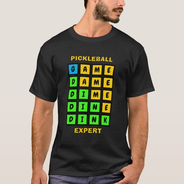 Camiseta Pickleball DE JOGO DE PALAVRAS (Frente)